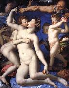 Agnolo Bronzino An Allegory with Venus and Cupid oil painting artist